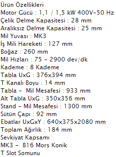 Optimum Quantum DH28GS Şanzımanlı Sütunlu Matkap