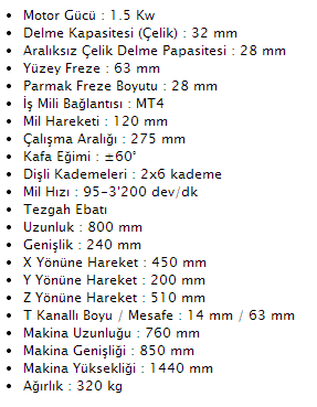 Optimum Quantum MB4 Freze Makinası