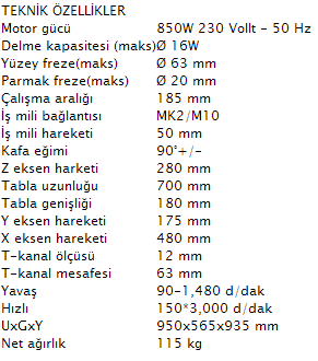 Quantum BF20L Vario Freze Makinası