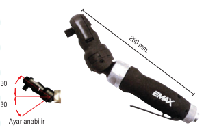 EMAX ET-1880 Hız Ayarlı - Mafsallı Cırcır Kol