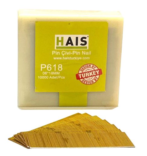 Hais Pin Kıl Çivi 06*18 MM (Koli 48 Paket)