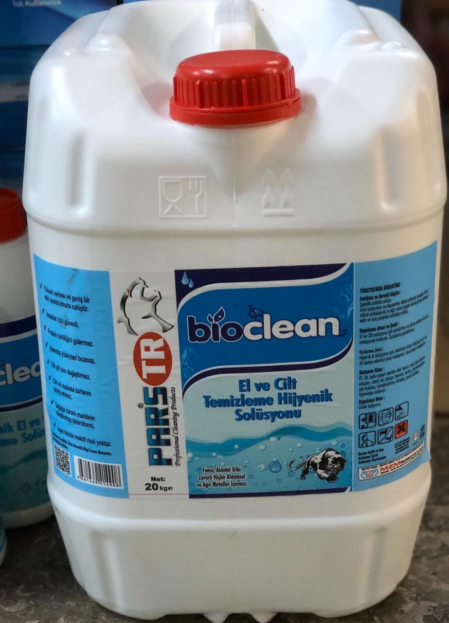 Bio Clean El Ve Cilt Temizleme Hijyenik Solisyonu 20 Lt