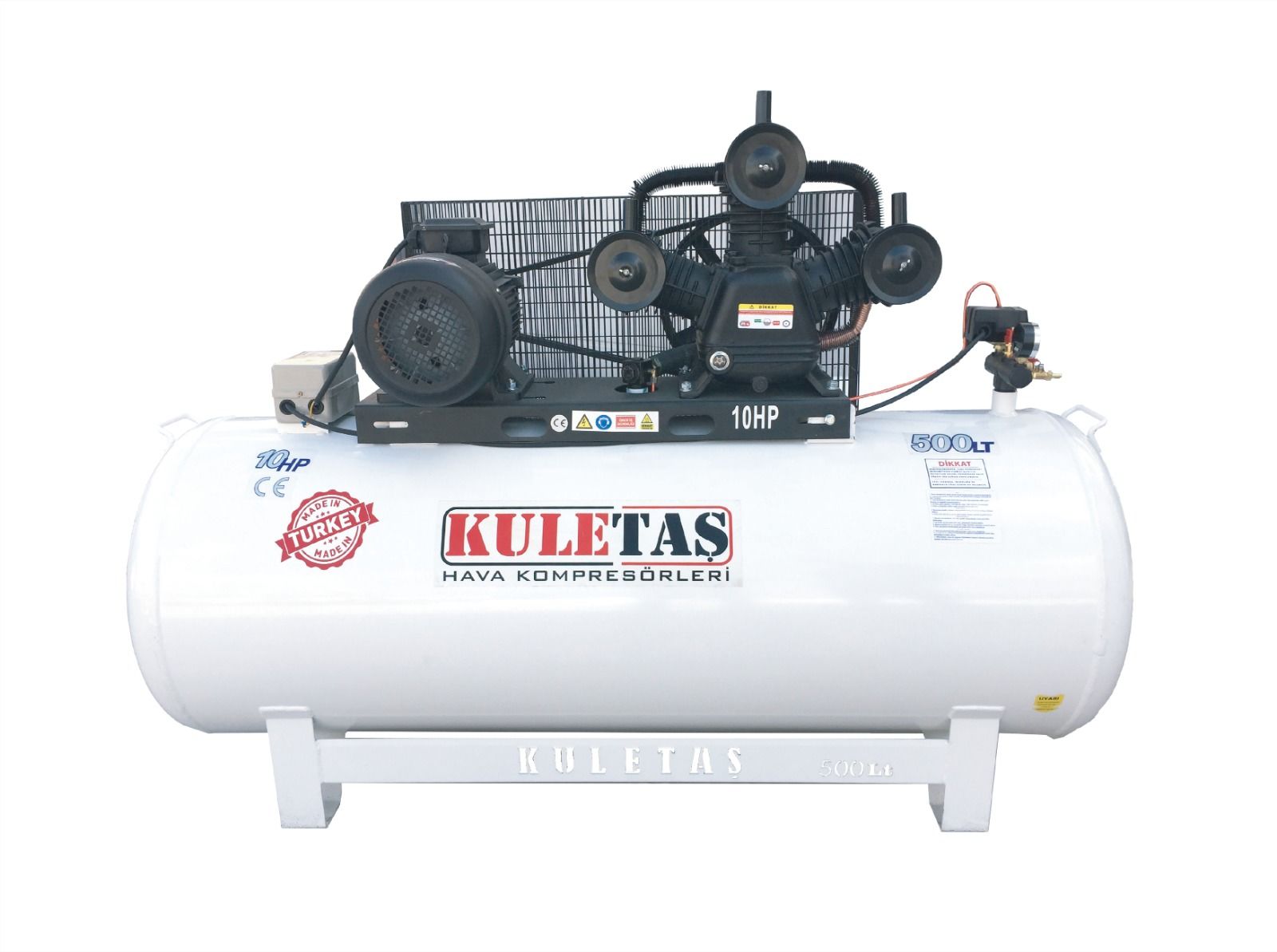 Kuletaş 500 Litre 8 Bar 10 HP Hava Kompresörü