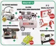 GOLD SET 2 Kuletaş Hava Kompresörleri Ve Hais Ahşap İşleme Makinaları Seti 2