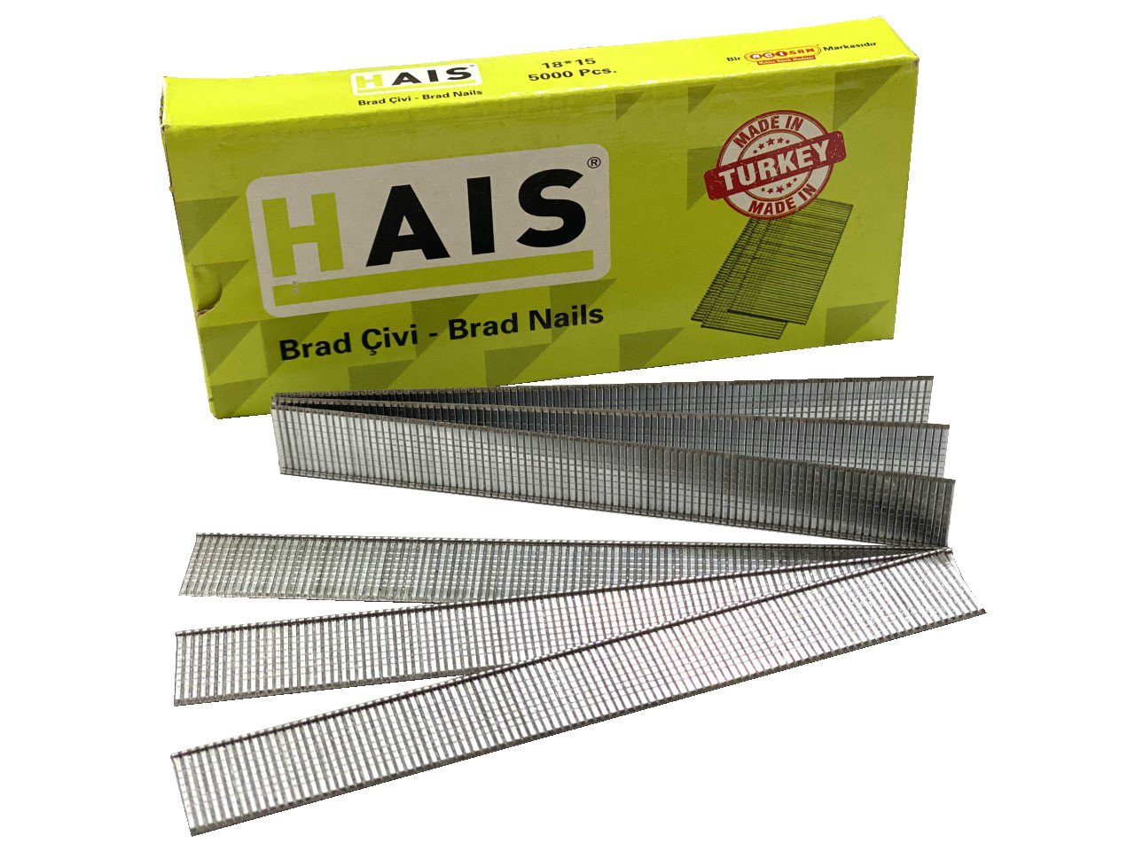 Hais F Serisi 18x15 Brad Çivi 3 Paket (3*5000)