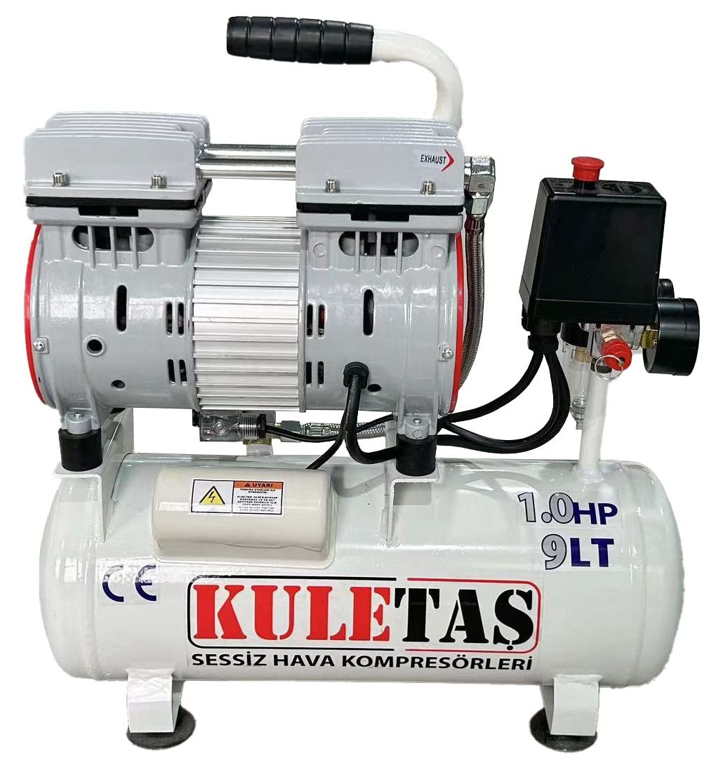 Kuletaş Süper Sessiz Yağsız Kompresör 9 Lt