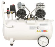Kuletaş Süper Sessiz Yağsız Kompresör 60 Litre Çift Motor 2 Hp