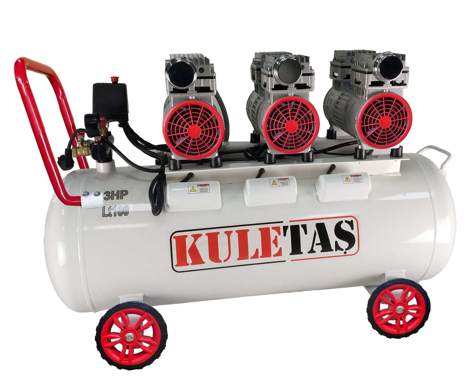 Kuletaş Süper Sessiz Yağsız Kompresör 100 Litre