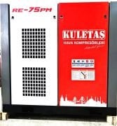 Kuletaş İnvertör Motorlu Endüstriyel Vidalı Hava Kompresörü 75 Hp