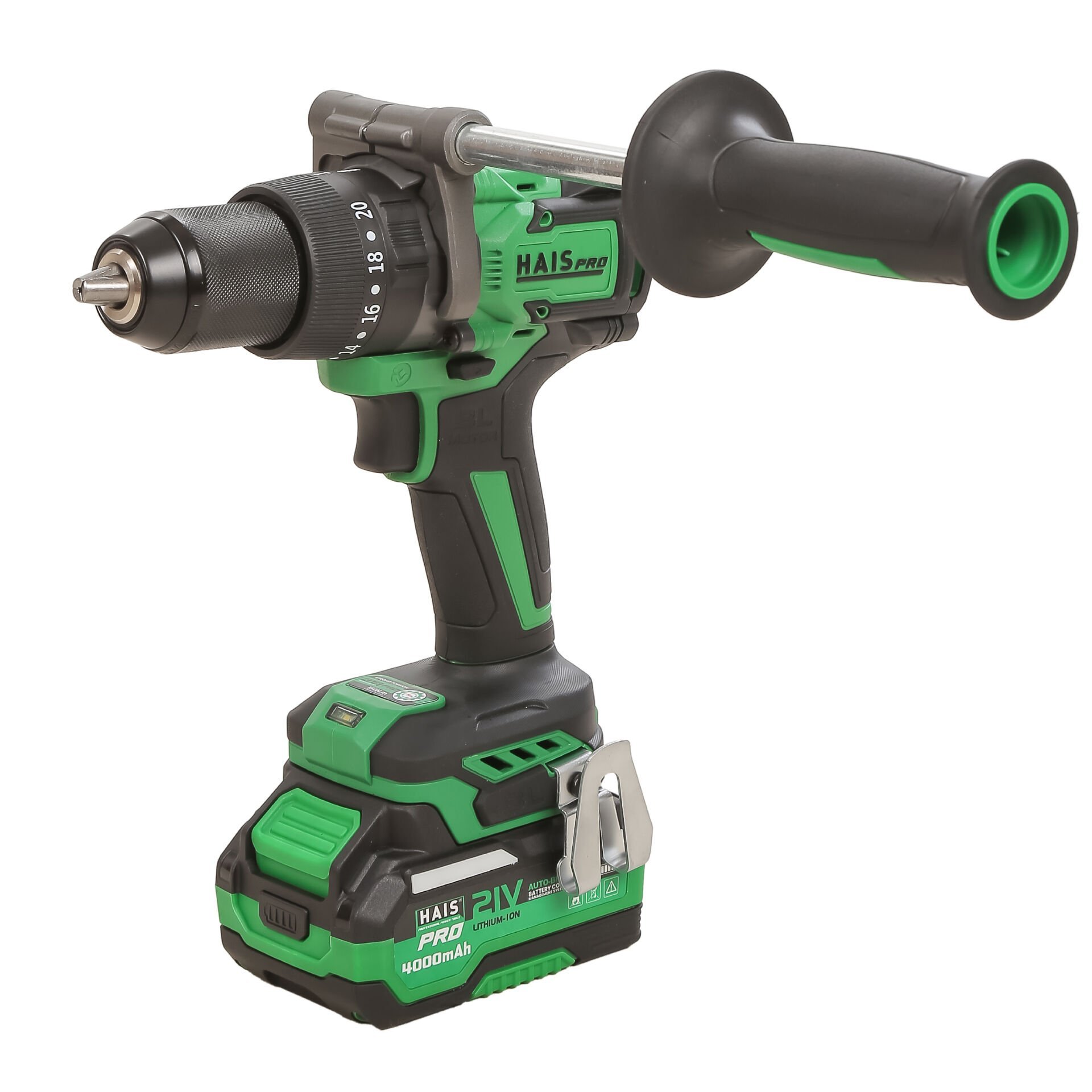 HAISPRO Profesyonel Darbeli Matkap 21 V 4.0 Ah Çift Akülü