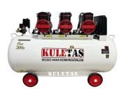 Kuletaş 200 Litre 6 HP Sessiz & Yağsız  Premium Kafa Hava Kompresörü