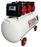 Kuletaş 200 Litre 6 HP Sessiz & Yağsız  Premium Kafa Hava Kompresörü