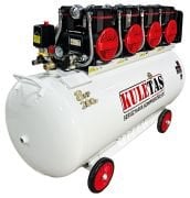 Kuletaş 200 Litre 8 HP Sessiz & Yağsız  Premium Kafa Hava Kompresörü