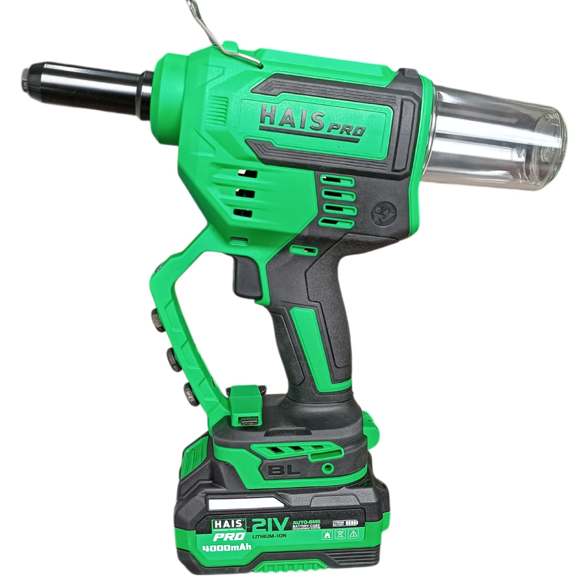 HAISPRO Profesyonel Perçin Makinesi 21 V 4.0 Ah