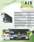 HAIS 180X350 Masa Üzeri Metal Torna Makinası 500Watt