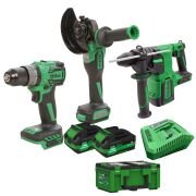 HAISPRO Profesyonel 21 V Akülü El Aletleri Seti - 3'LÜ SET - 1