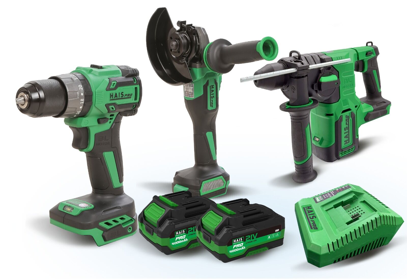 HAISPRO Profesyonel 21 V Akülü El Aletleri Seti - 3'LÜ SET - 1