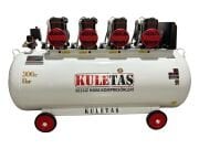 Kuletaş 300 Litre 8 HP Sessiz & Yağsız Premium Kafa Hava Kompresörü