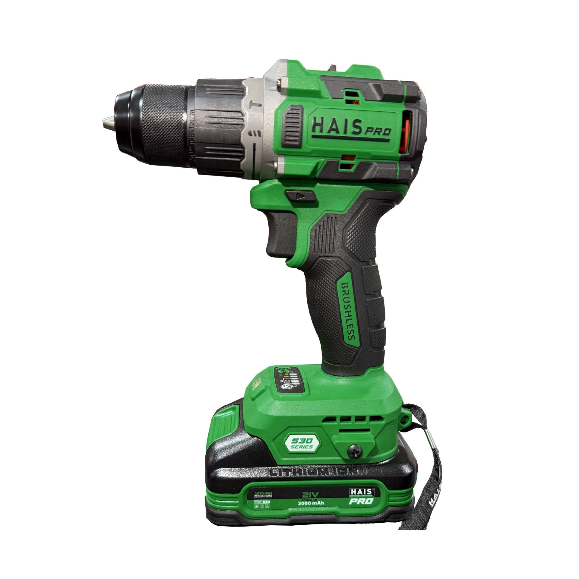 HAISPRO Prof. Darbeli Vidalama Matkap S30 RB-2202 21 V 2.0 Ah Çift Akülü