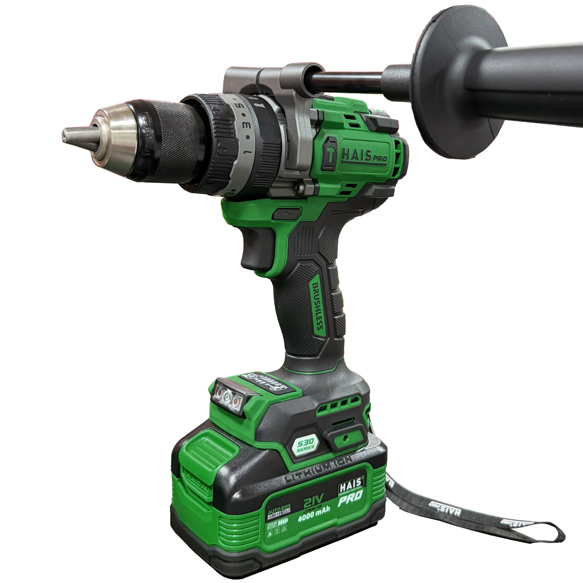 HAISPRO Profesyonel Darbeli Matkap S30 RB-2111 21 V 4.0 Ah Çift Akülü