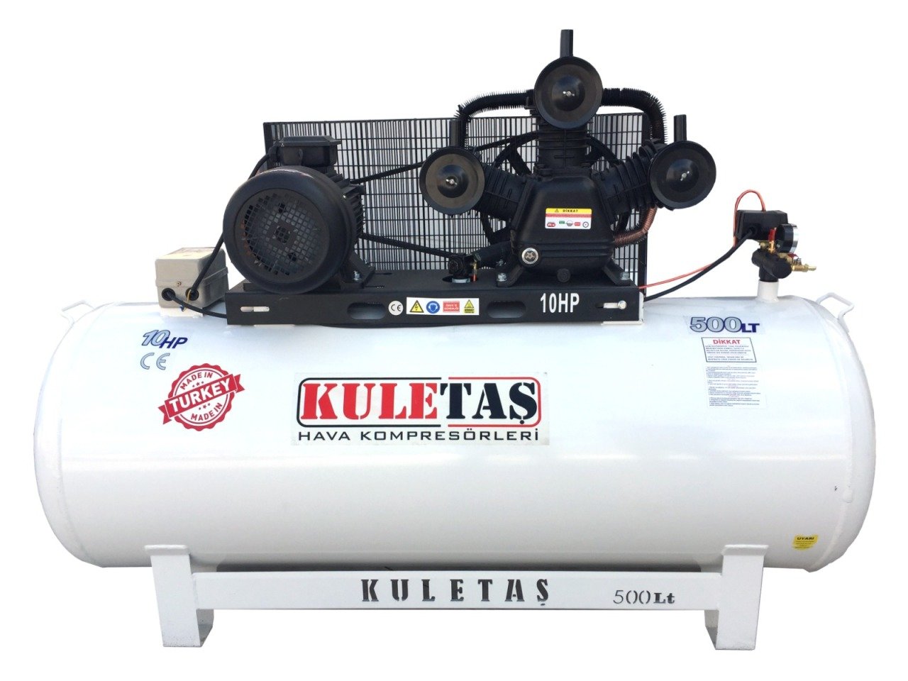 Kuletaş 500 Litre Hava Kompresörü 8 Bar 10 HP