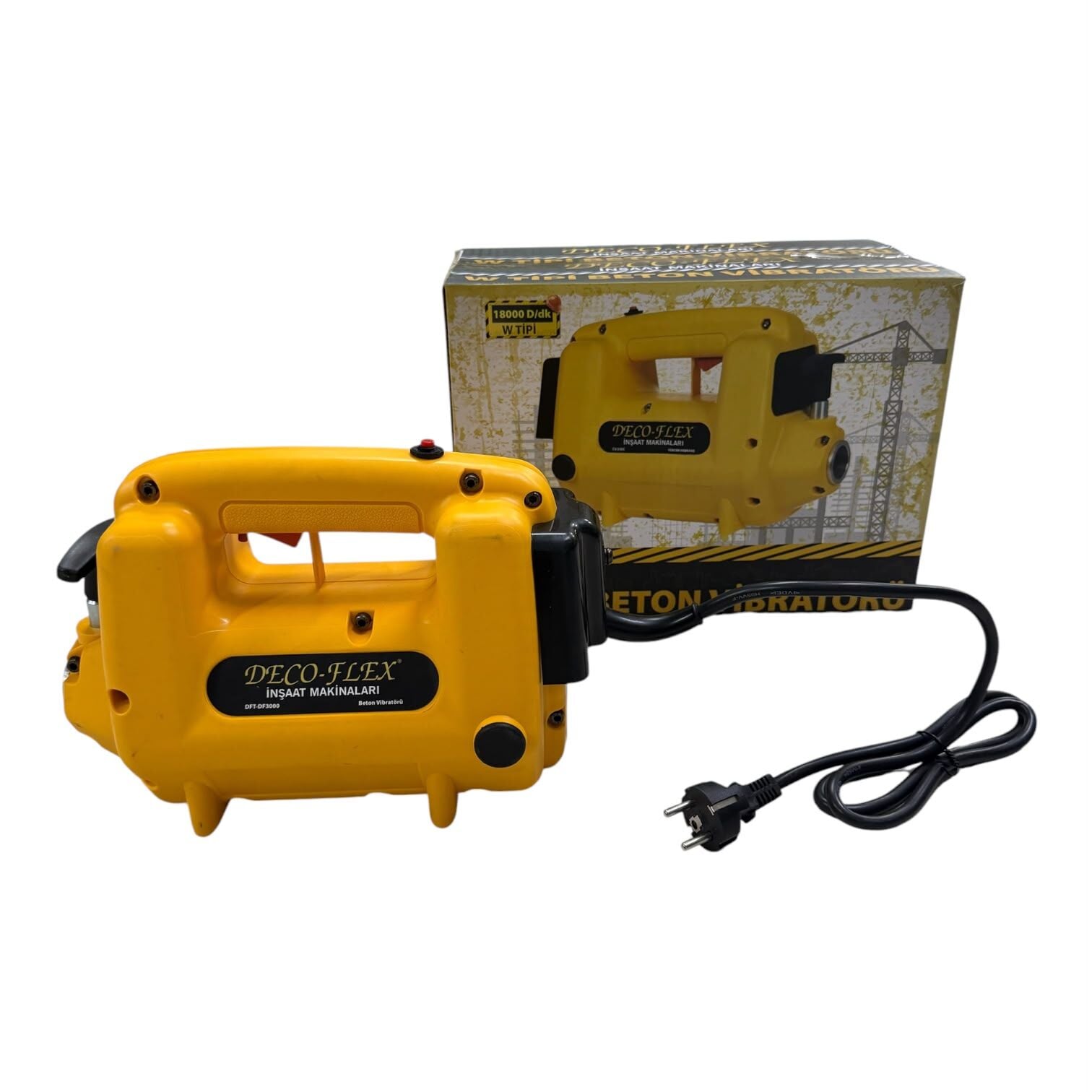 Deco-Flex 3 Hp Yüksek Frekanslı Beton Vibratörü 5 Metre Hortum Dahildir