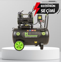 Hais 50 Litre Sessiz Yağsız Hava Kompresörü 1,5 Hp